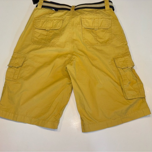Trilogy Mens Yellow Cotton Cargo Shorts Size 30 - Picture 4 of 8